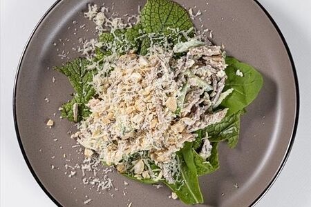 Салат с языком говяжьим