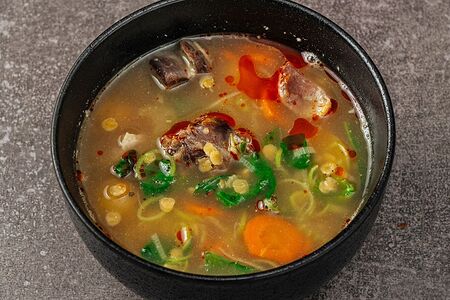 Похлёбка с бараниной и чечевицей