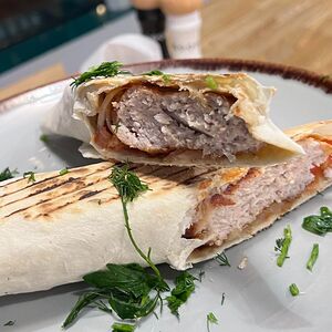 Люля-кебаб из курицы как шаурма