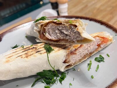 Люля-кебаб из курицы как шаурма