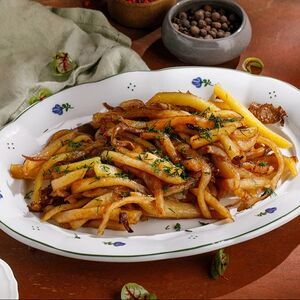 Картофель, жаренный с грибами