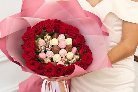 Букет из клубники Веллингтон