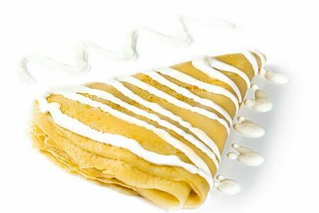 Блин со сметаной