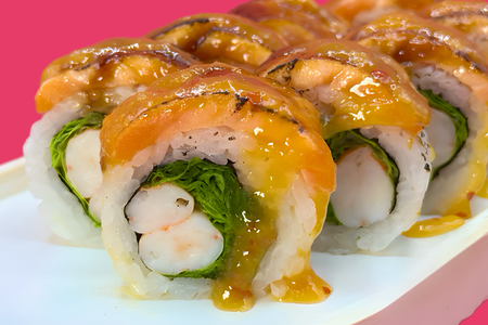 Опаленный лосось