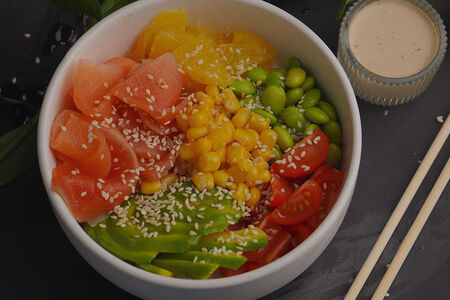 Поке с лососем