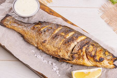 Сибас на углях