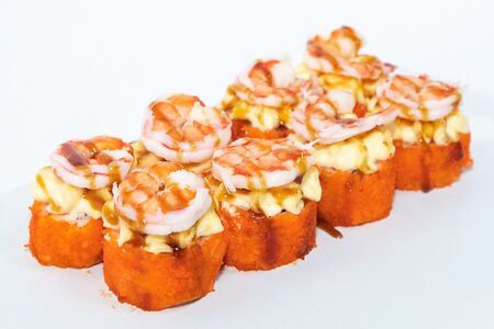 Запеченный ролл Креветка-краб