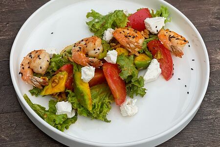 Салат Авокадо с креветками