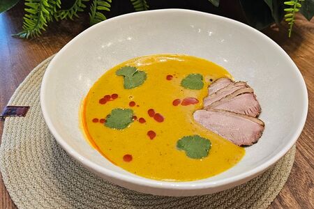 Суп чечевичный с уткой