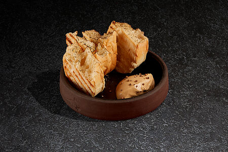 Хрустящая чиабатта с кукурузным кремом