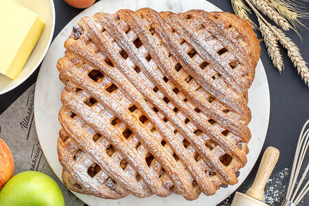 Датский пирог с яблоком