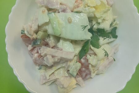 Салат с пекинской капустой 