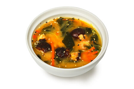 Мисо суп с лососем