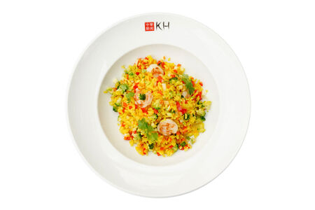 Жареный рис с креветками (210 гр)