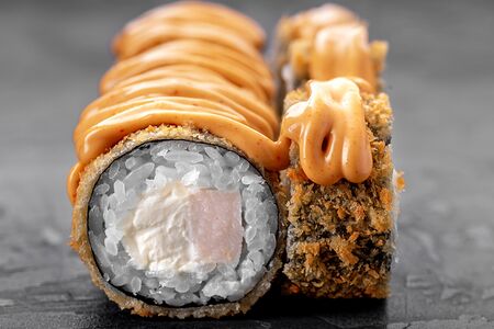 Темпура с копченой курицей