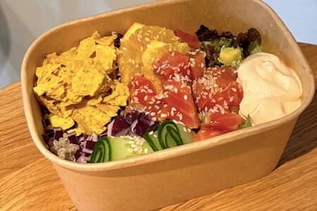 Боул с лососем