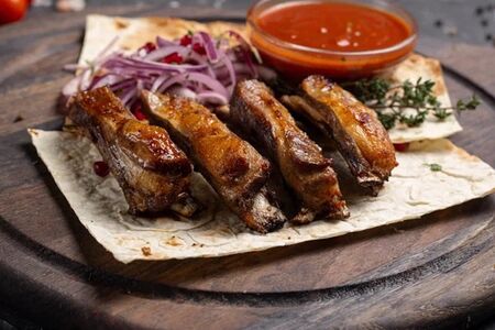 Шашлык из бараньих семечек