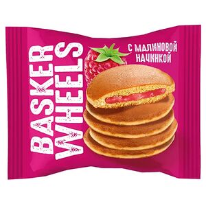 Пирожное бисквитное Оладушки с малиновой начинкой