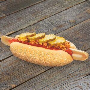 Датский хот-дог с куриной сосиской