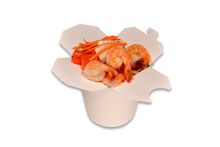 Вок с Тигровой креветка 