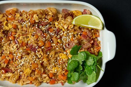 Боул рис + говядина 