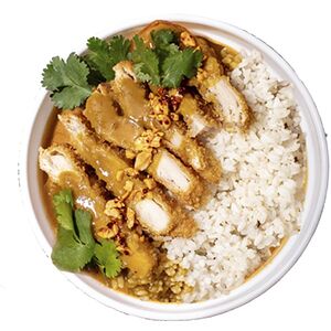 Курица карри кацу с рисом