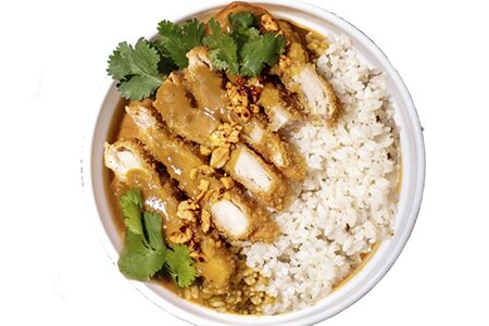 Курица карри кацу с рисом