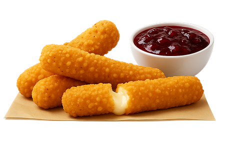 Сырные палочки с вишневым соусом 5шт