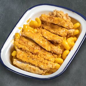 Мак-н-чиз с кранчи-чикен