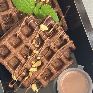 Шоколадные вафли без сахара и глютена