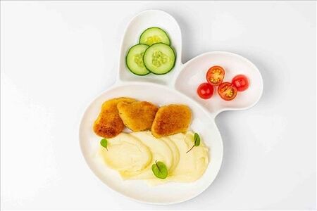 Пюре с наггетсами