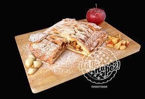 Пирог с яблоком и клюквой мини