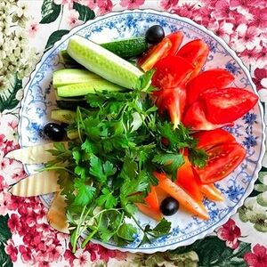 Закуска Кавказская (свежие овощи)