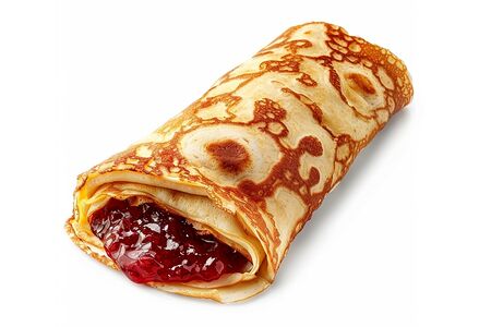 Блин с клубничным джемом