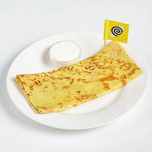 Блин со сметаной