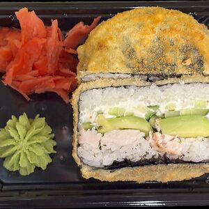 Азия-бургер с курицей 