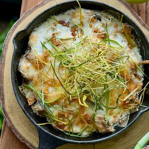 Кокот с цыпленком и лесными грибами