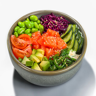 Поке с лососем