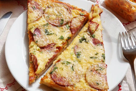 Пицца Студенческая (кусочек)