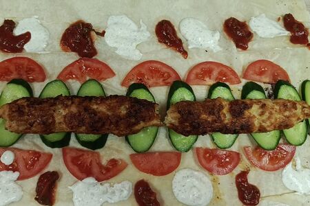 Шаурма с люля из свинины