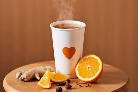 Чай имбирный с апельсином