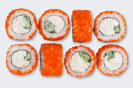 Ролл Калифорния в икре