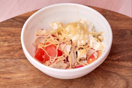 Салат Крабовый с помидорами