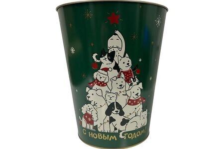 Ведро жестяное для попкорна Ёлка друзей