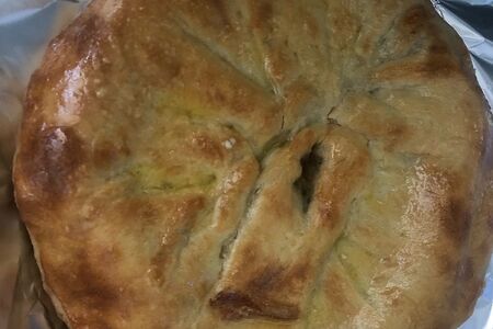 Пирог с курицей и грибами