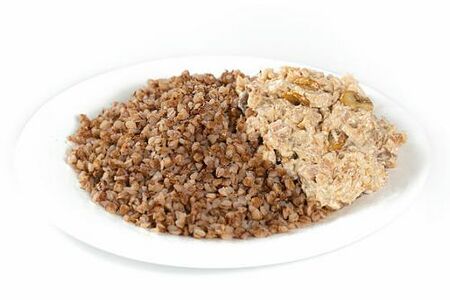 Каша гречневая с жюльеном