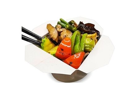 Соба с овощами, грибами Шиитаки, Муэр в соевом соусе