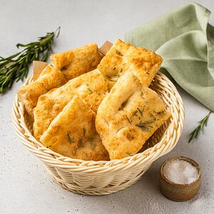 Фокачча с розмарином и крупной солью