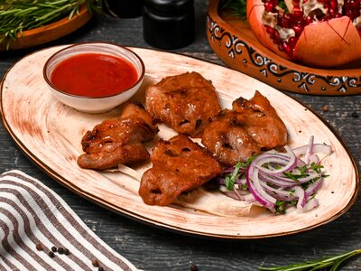 Шашлык из шейки свинины