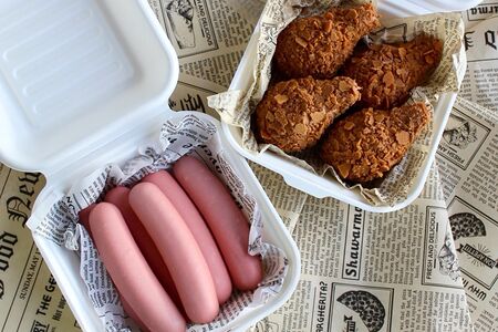 Комбо пирожных Набор сосисок и Набор ножек КФЦ